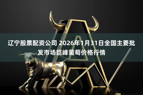辽宁股票配资公司 2026年1月31日全国主要批发市场巨峰葡萄价格行情