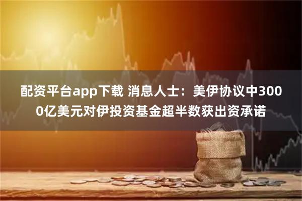 配资平台app下载 消息人士：美伊协议中3000亿美元对伊投资基金超半数获出资承诺